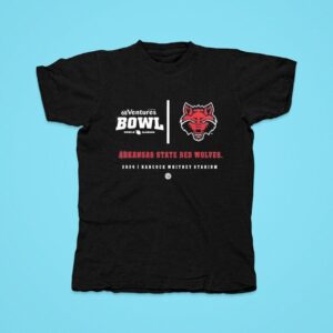 Ventures Bowl Arkansas State Red Wolves Hancock Whitney Stadium Ncaa Division Tshirt