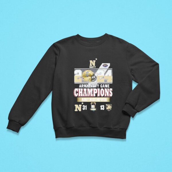 Army Navy Game Champions Navy Midshipmen Sweatshirt