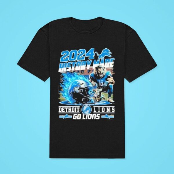 History Made Detroit Lions Go Lions Classic Tshirt