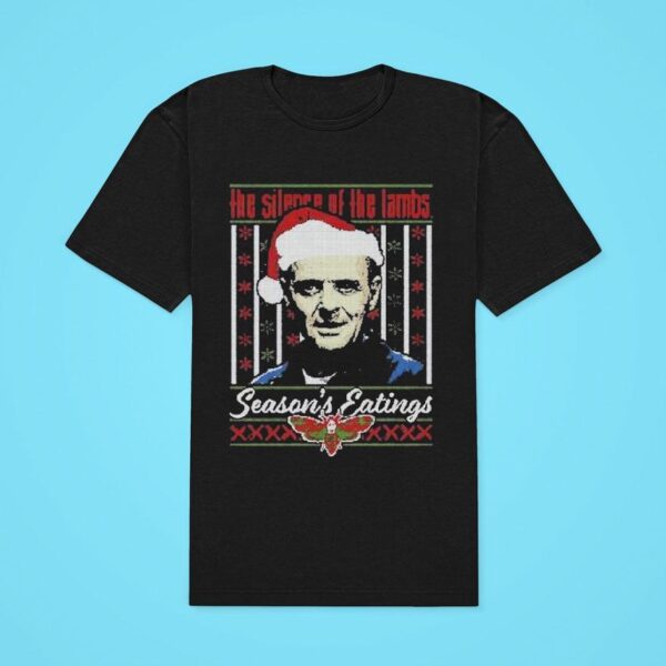 Anthony Hopkins The Silence Of The Lambs Season S Eatings Ugly Christmas Classic Tshirt