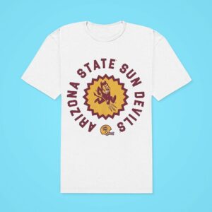 Arizona State Sun Devils Football Sunburst Logo Tshirt