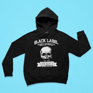 Black Label Society Strength Determination Society Worldwide Est Skull Hoodie