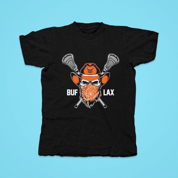 Buf Lax Buffalo Bandits Lacrosse Skull Tshirt