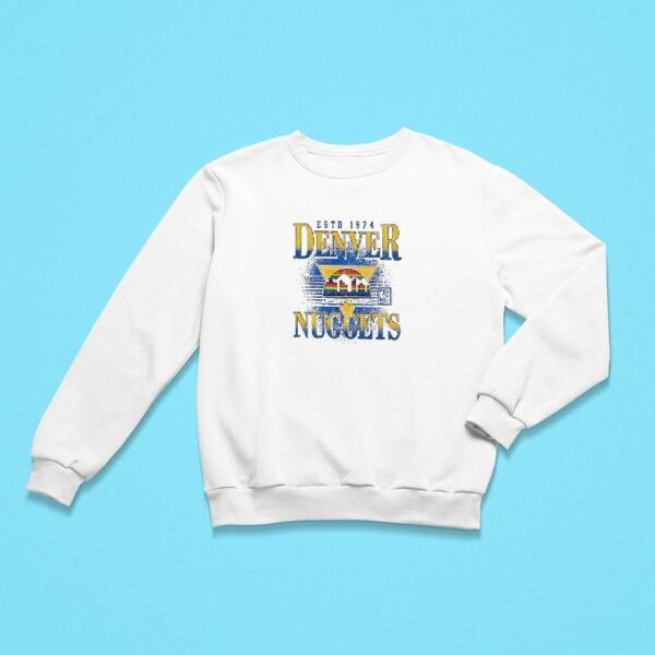 Denver Nuggets Mitchell And Ness Nba Season Pullover Two Sides Sweatshirt