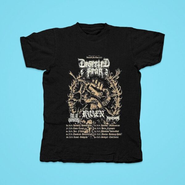 Deserted Fear Veins Of Fire Tour Tshirt