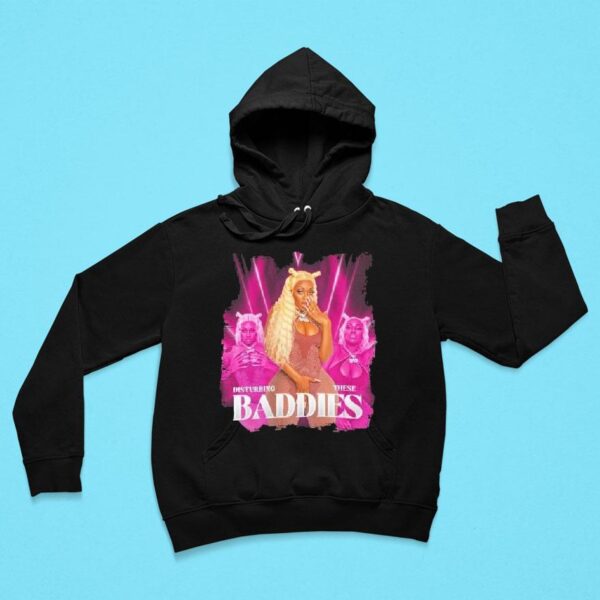 Disturbing These Baddies Pink Hoodie