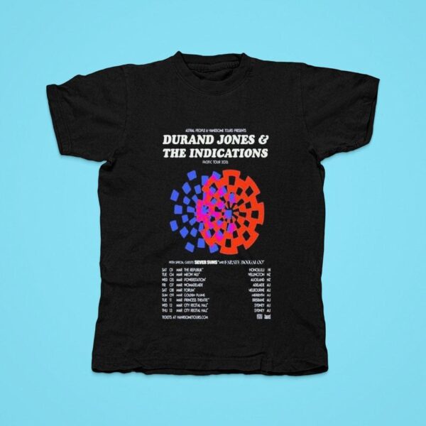 Durand Jones The Indications Pacific Tour Tshirt