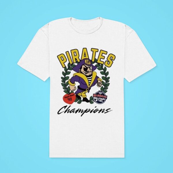 East Carolina Pirates Ecu Football Champions Peach Bowl Masco Classic Tshirt