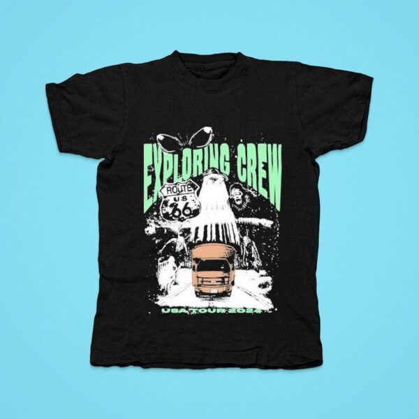 Exploring Crew Usa Tour Bus Tshirt