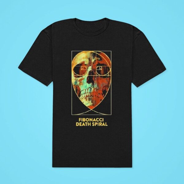 Fibonacci Death Spiral Skull Tshirt