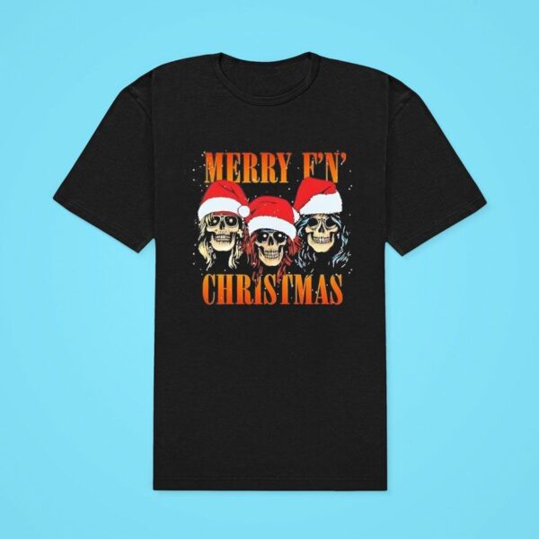 Guns N Roses Merry F N Christmas Classic Tshirt