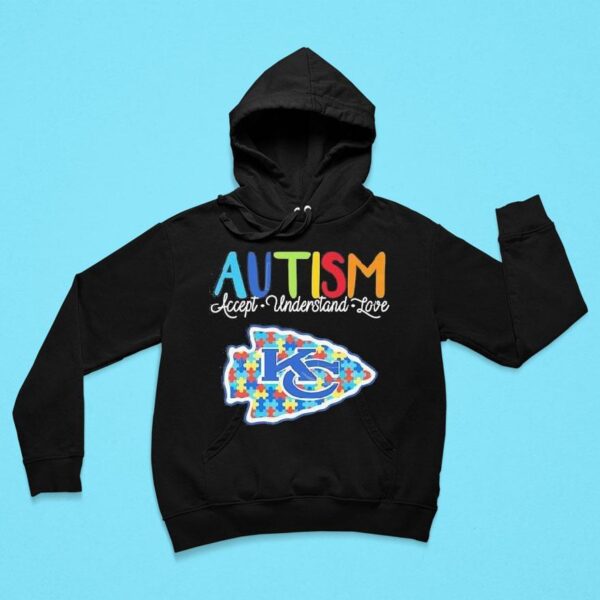 Kansas City Chiefs Autism Accept Understand Love Hoodie