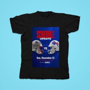 New England Patriots Vs Buffalo Bills Schedule Update Bonnies Sun Dec Game Sponsor Helme Tshirt