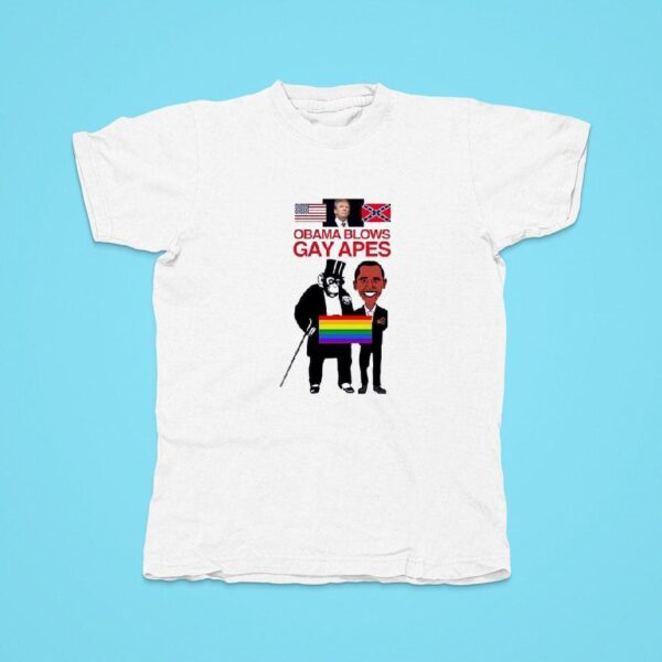 Obama Blows Gay Apes Tshirt