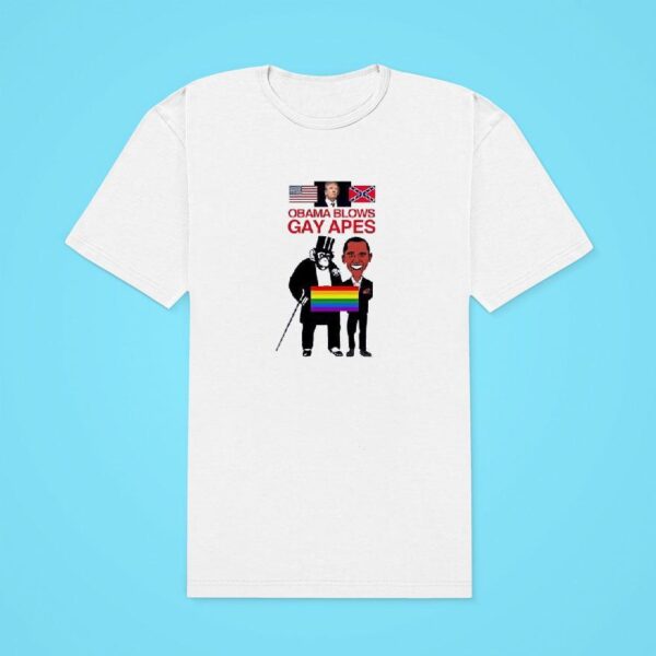 Obama Blows Gay Apes Tshirt