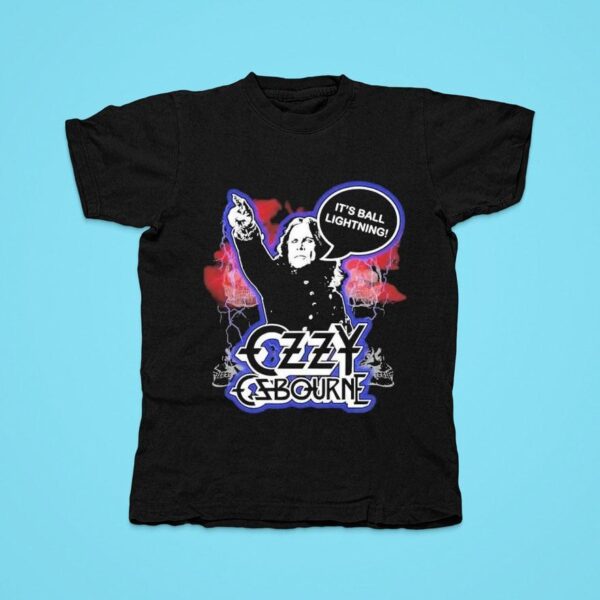 Ozzy Osbourne It S Ball Lightning Ball Tshirt