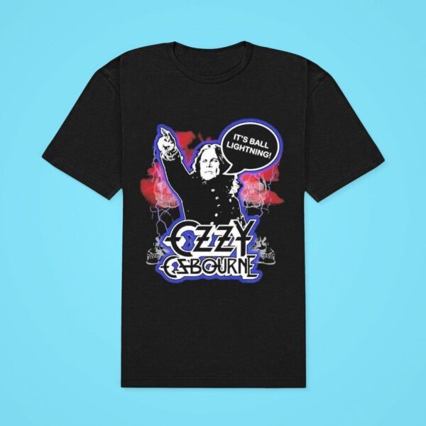 Ozzy Osbourne It S Ball Lightning Ball Tshirt