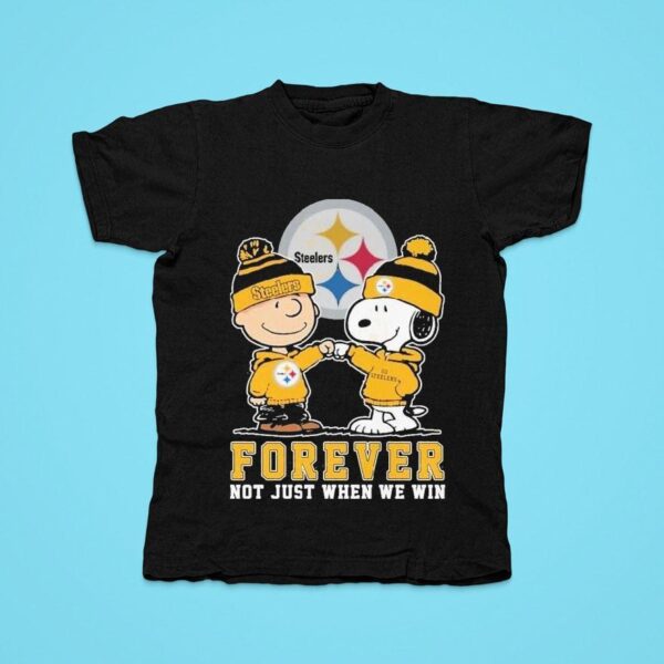 Snoopy Charlie Brown The Peanuts Pittsburgh Slers Forever Not Just When We Win Tshirt