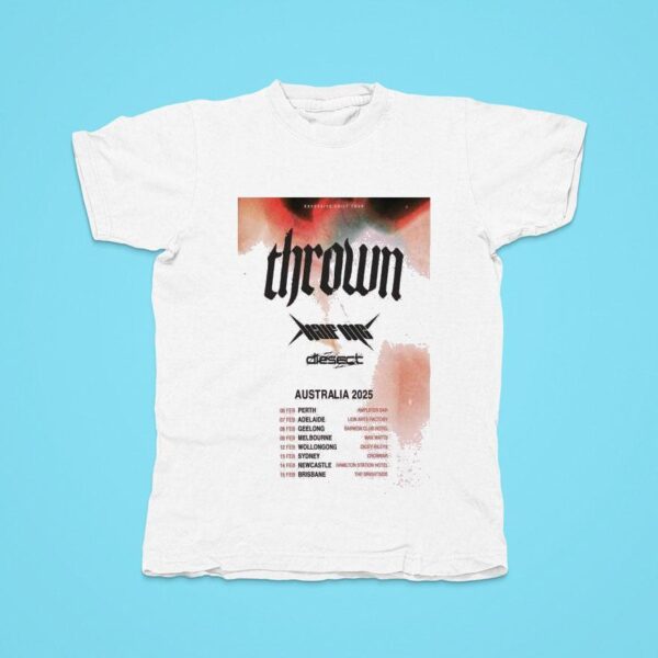 Thrown Australia Tour Tshirt