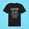 We Witnessed History Celebrating The Chicago White Sox Classic Tshirt