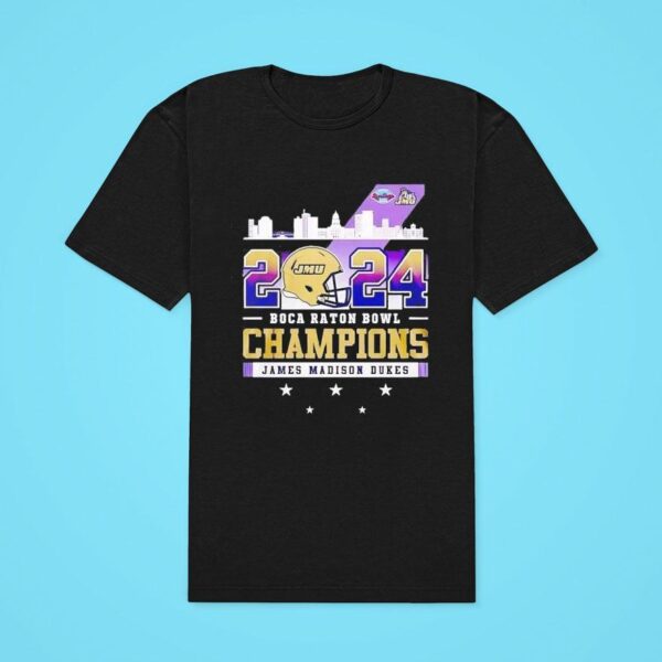 Boca Raton Bowl Champions James Madison Dukes Ncaa Division Classic Tshirt