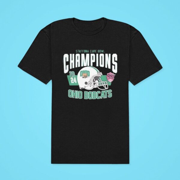 Cure Bowl Champions Ohio Bobcats Staffdna Helme Classic Tshirt