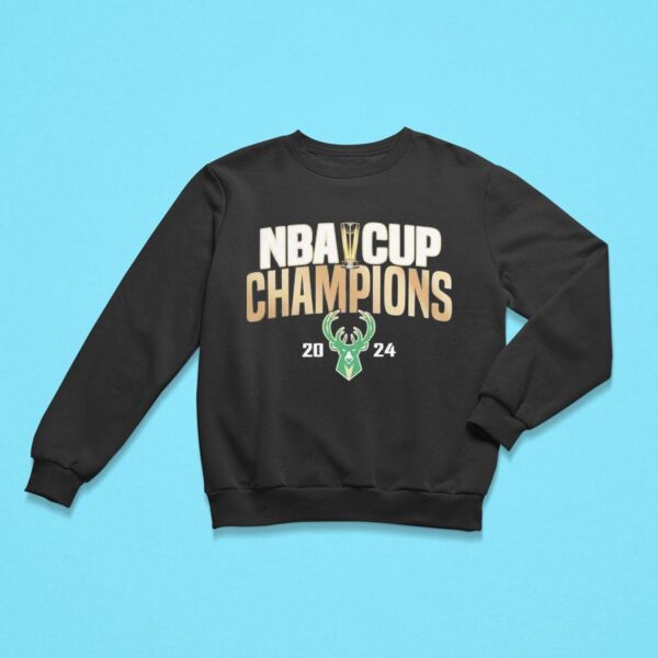 Nba Cup Champions Milwaukee Bucks Logo Sweatshirt