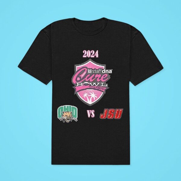 Staffdna Cure Bowl Ohio Bobcats Vs Jacksonville State Gamecocks Classic Tshirt