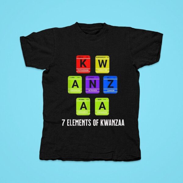 Elements Of Kwanzaa Seven Principles Of Kwanzaa Periodic Table Tshirt