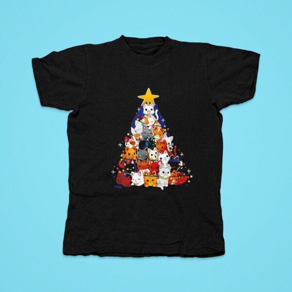 A Christmas Tree Of Cats Tshirt