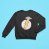 A Flying Saucer And The Flash Logo Sweatshirt