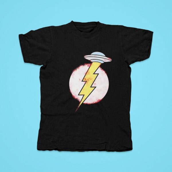 A Flying Saucer And The Flash Logo Tshirt