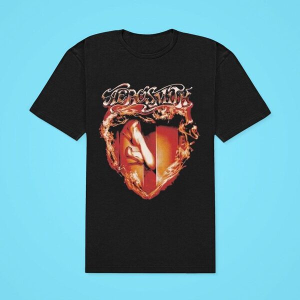 Aerosmith Heart On Fire Classic Tshirt