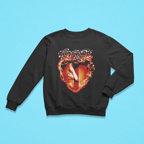 Aerosmith Heart On Fire Sweatshirt