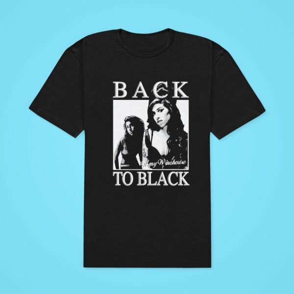 Amy Winehouse Back To Black Classic Tshirt