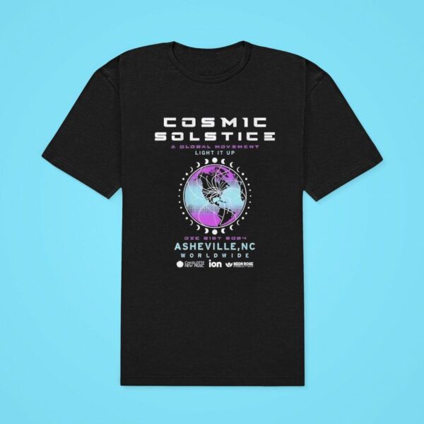 Asheville Cosmic Solstice A Global Movement Light It Up Charity Classic Tshirt