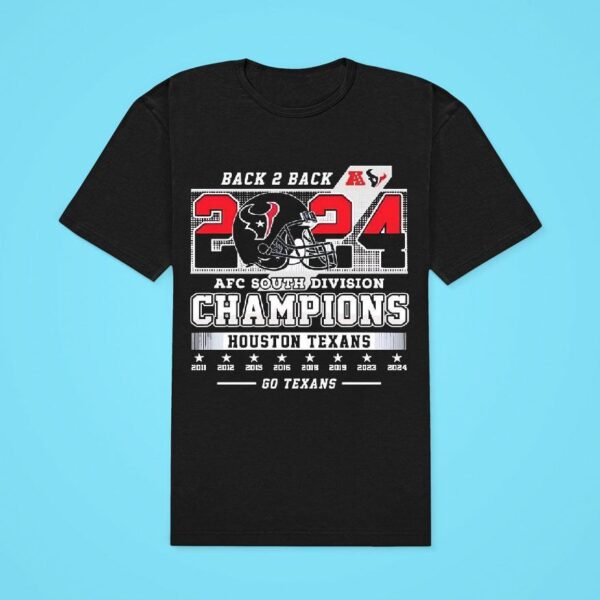 Back Back Afc South Division Champions Houson Texans Classic Tshirt