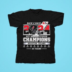 Back Back Afc South Division Champions Houson Texans Tshirt