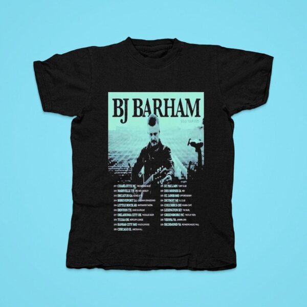 Bj Barham Solo Tour March Tshirt