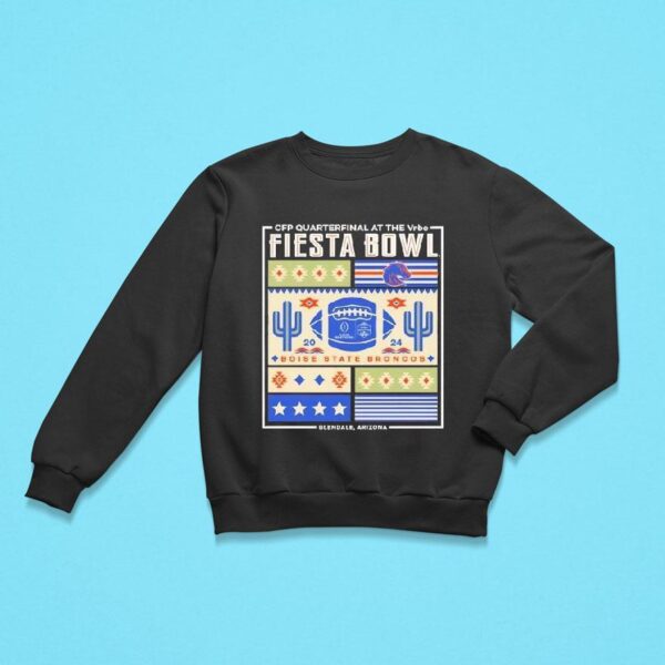 Boise State Broncos Cfp Vrbo Fiesta Bowl Boise State Block Party Sweatshirt