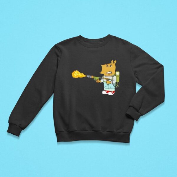 Chill Guy Flame Thrower Sweatshirt