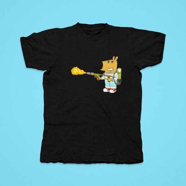 Chill Guy Flame Thrower Tshirt