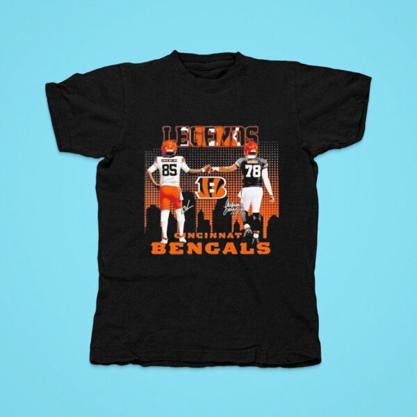 Cincinnati Bengals Legends Chad Johnson Anthony Munoz Legends Tshirt