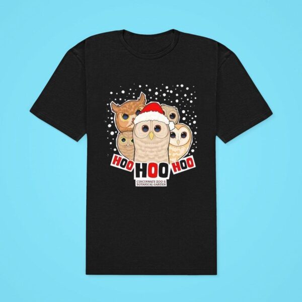 Cincinnati Zoo And Botanical Garden Hoo Hoo Hoo Holiday Owls Classic Tshirt