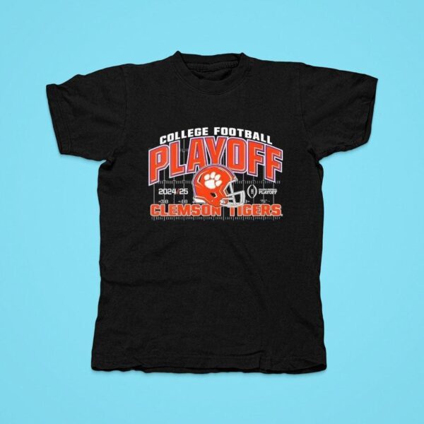 Clemson Tigers College Football Playoff Cfp Logo Tshirt