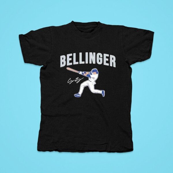 Cody Bellinger Swing New York Yankees Signature Tshirt