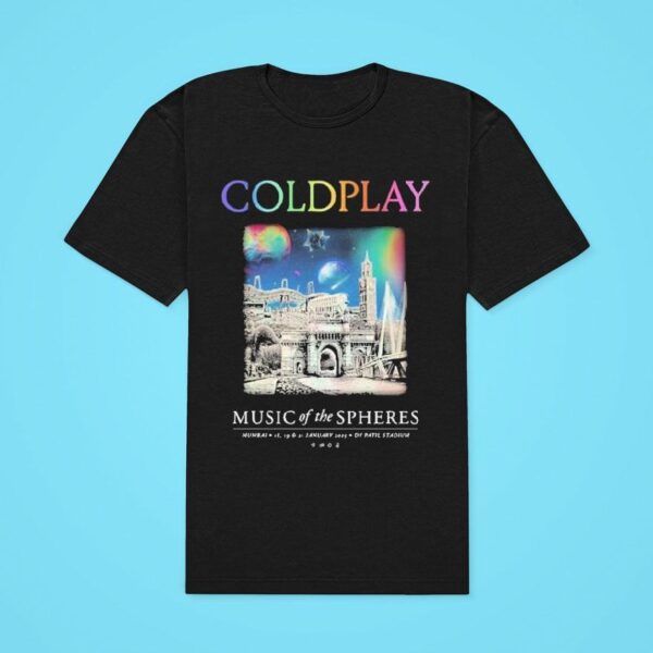 Coldplay Mumbai January Music Of The Spheres Tour Classic Tshirt