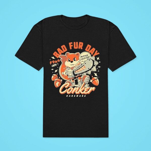 Conker Bad Fur Day Muther Buzzer Rareware Classic Tshirt