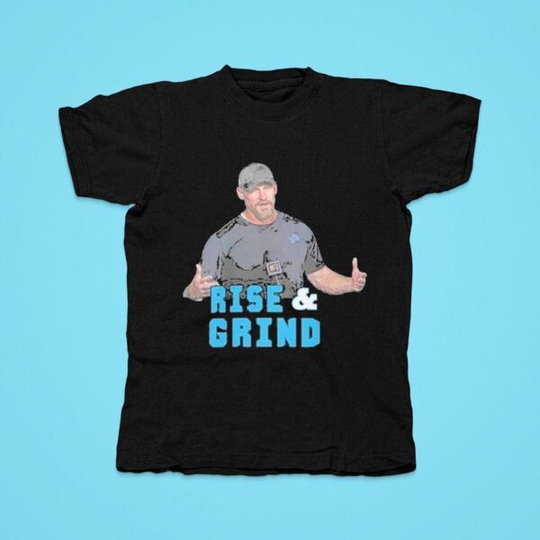 Dan Campbell Detroit Lions Rise And Grind Tshirt