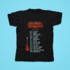 Darby O Gills Live Music Saturdays Tour Guitar Tshirt